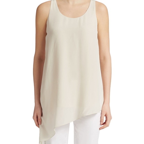 Eileen Fisher xs silk tank asymmetrical - Picture 1 of 4